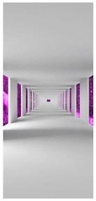 Fototapeta na dvere - Tunel s fialovým nebom (95x205cm)