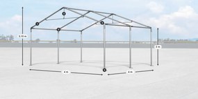Bestent Skladová hala/ garáž 4x4x2m Comfort PE 240g