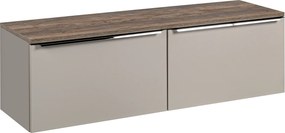 Comad Kúpeľňová skrinka pod doskové umývadlo set Santa Fe Taupe 160 sivohnedá/dub santa fe