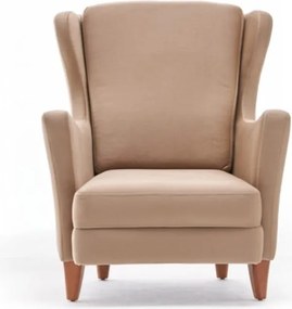 Béžové kreslo ušiak Lola Brejer – Artie