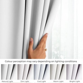 Biely zatemňovací záves 140x245 cm Eyelets – Restilo