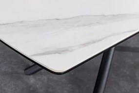 Rozkladací jedálenský stôl Mikado 46495 180/230x90cm Ceramik white marble  - Komfort-nábytok