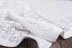 Pletená deka Miss - biela
