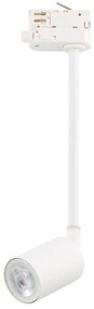 Luster na tyči do 3-fázového lištového systému TOP 1xGU10/8W/230V biela