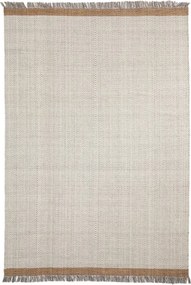 Krémový ručne tkaný vlnený koberec 200x300 cm Brina – Kave Home