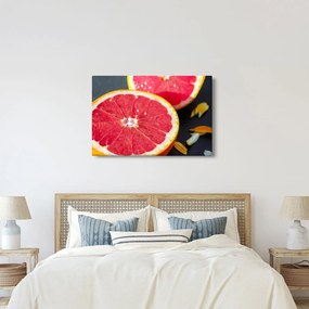 Obraz rozkrojených grapefruitov (90x60 cm)