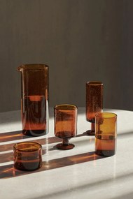 Ferm Living Pohár na vodu z recyklovaného skla Oli Amber 220 ml