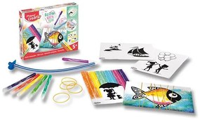 Súprava Maped Creativ Blowpen String´Art - Fúkacie pero 6 farieb
