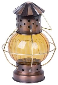 Dekoračný lampáš 27,5cm hnedý