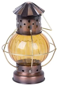 Dekoračný lampáš 27,5cm hnedý