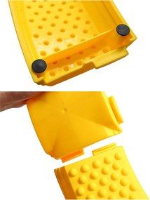 LEAN Toys Senzorická dráha balančné dosky 16 ks protišmykové spoje