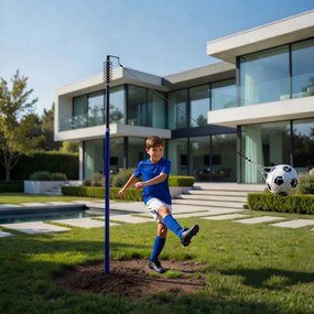 MOVEPRO Tetherball futbalový trenažér na lane s pružinou, nastaviteľný 153–167 cm
