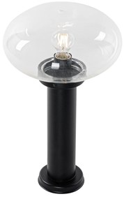 Moderná vonkajšia stĺpová lampa čierna 50 cm - Elly