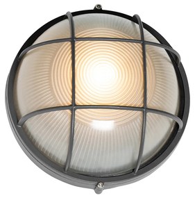 Priemyselná vonkajšia nástenná lampa tmavosivá IP44 - Hanneke