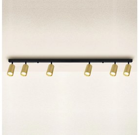 Brilagi - Bodové svietidlo SELE GOLDEN 6xGU10/30W/230V čierna/zlatá