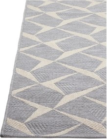 Vysokoodolný koberec vhodný do exteriéru Floorita Rete Silver, 130 x 190 cm