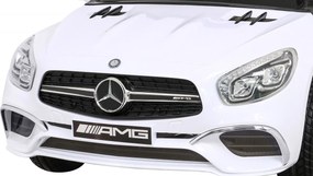 Ramiz Elektrické detské auto Mercedes Benz AMG SL65 S biele + diaľkové ovládanie