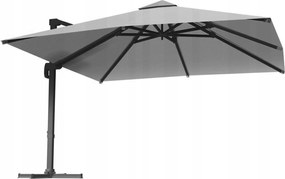 Garden Line ZÁHRADNÝ SLNEČNÍK „MINI ROMA“ 2,5 x 2,5 M ŠEDÝ S OBALOM