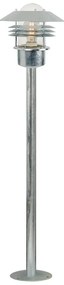 Nordlux Pozinkovaný záhradný stĺpik Vejers pre žiarovku E27 92cm 25118031