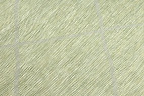 Koberec šnúrkový SIZAL PATIO ploské tkanie 3075 romby zelený / béžový
