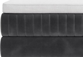 Posteľ Lusaka 180x200 cm, stredne šedá látka