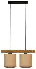 Brilagi - Luster na lanku FOREST 2xE27/15W/230V borovica/hnedá/čierna