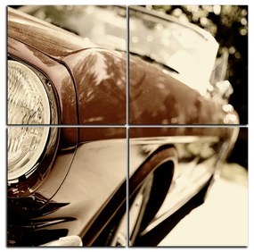 Obraz na plátne - Retro auto fragment - štvorec 3122D (100x100 cm)