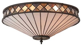 Endon 64145 - Stropné svietidlo Tiffany FARGO 2xE27/60W/230V pr. 41,5 cm
