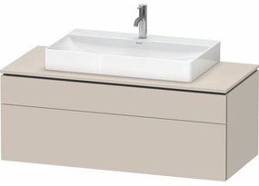 DURAVIT L-Cube závesná skrinka pod umývadlo na dosku, 2 zásuvky, 1220 x 550 x 482 mm, taupe matná, LC4882091910000