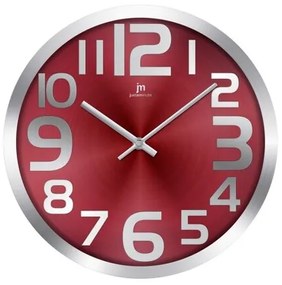 Lowell 14972R dizajnové nástenné hodiny