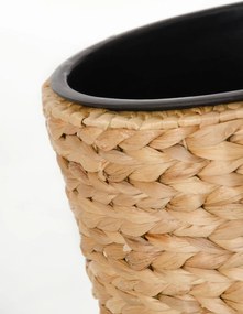 Kvetináč CLASSIC ROUND, vodný hyacint, výška 60 cm, natur
