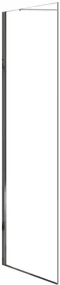 Rea Molier, sklenená stena 80x190cm ku sprchovému kútu Molier, 6mm číre sklo, chrómový profil, REA-K8534