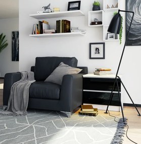 Nočný stolík K60 2SZ CLP čierny, lesk