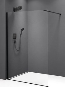 Polysan Polysan, MODULAR SHOWER BLACK stena na inštaláciu na múr, jednodielna, 800 mm, MS1-80B