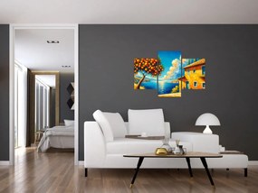 Obraz - Dom s pomarančmi II. (90x60 cm)