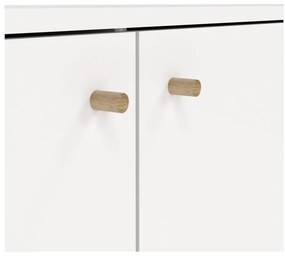 Biela nízka komoda 149x82 cm Bodo – Tvilum
