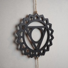 Závesná dekorácia Chakra čierna
