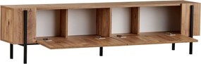 TV stolík ZENORI 180 cm, borovica Atlantic/čierna