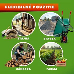 Fúrik GREG s plastovou vaničkou, max. 100l/250kg, zelená/čierna Gardebruk