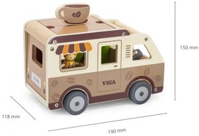 Drevená mobilná kaviareň Viga 44689