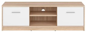 TV skrinka BRW Nepo Plus 28 (dub sonoma + biela) . Vlastná spoľahlivá doprava až k Vám domov. 1098390