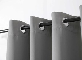 Svetlosivý záves OXFORD 140x270 cm Zavesenie: Riasiaca páska