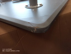 AKCIA Sivý jedálenský stôl BERGEN 120x80 cm II. akosť