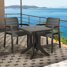 ALLIBERT TISARA Záhradná stolička, 53 x 58 x 83 cm, grafit 17199557