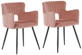 Set 2 ks jedálenských stoličiek Shelba (ružová) . Vlastná spoľahlivá doprava až k Vám domov. 1075760