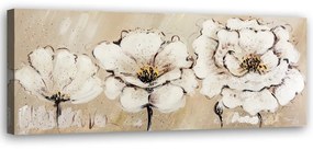 Gario Obraz na plátne Tri biele kvety Rozmery: 120 x 40 cm