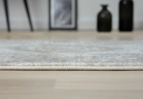 My Flair, Kusový koberec My Kazak creme, 80x150, šedá, chodba / predsieň
