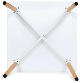 Jedálenský stôl 80 x 80 cm, biela