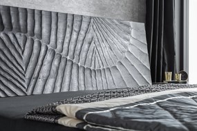 Dizajnová posteľ Zorpi 180x200cm masívne mangové drevo / čierna