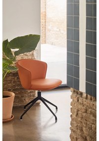 Oranžové čalúnené jedálenské kreslá v súprave 2 ks Add – Teulat